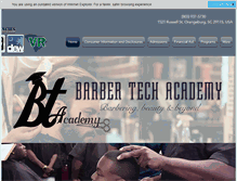 Tablet Screenshot of barbertechacademy.com